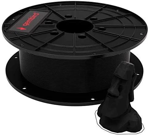 GEMBIRD 3DP-PLA1.75-01-BK Filament PLA Juodas 1.75mm 1kg