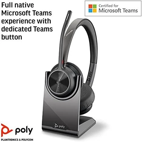 Poly VOYAGER 4320 UC,V4320-M C USB-A,WW Poly | USB-A Ausinės | Su mikrofonu | Yes | Juodas | USB Type-A | Voyager 4320 UC,V4320-M C | Belaidės