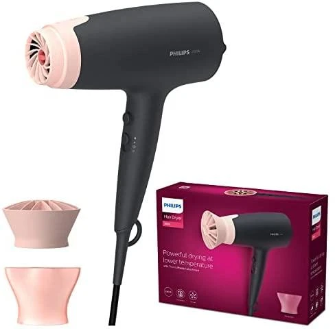 Plaukų džiovintuvas Philips 3000 serija BHD350/10, Juodos/Rausvos spalvos