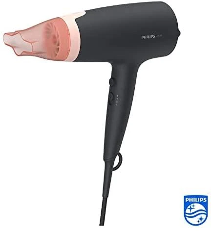 Plaukų džiovintuvas Philips 3000 serija BHD350/10, Juodos/Rausvos spalvos