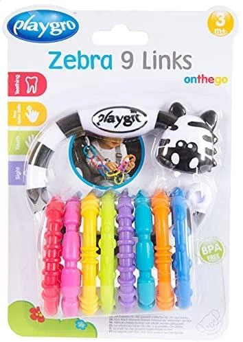 PLAYGRO pakabinamas žaislas Zebra, 0184558