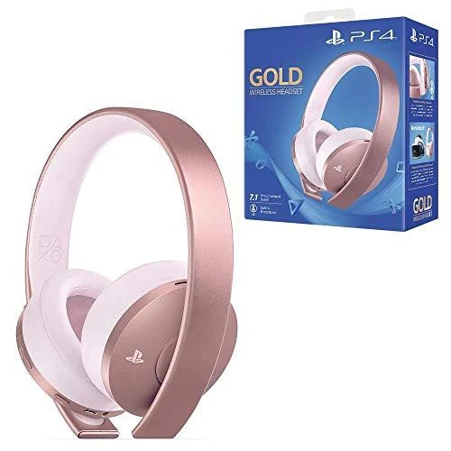 Belaidės ausinės Sony PlayStation Gold Wireless Headset Rose Gold Edition