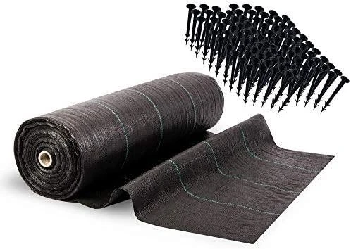 PLONOS Sodo agrotekstilė 70 g / m2 1,6 m x 100 m - juoda / + nemokami tvirtinimo elementai