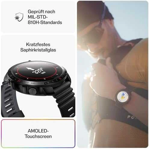 Išmanusis laikrodis  Polar Grit X2 Pro, Juodas