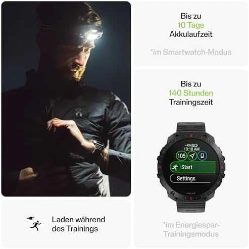 Išmanusis laikrodis  Polar Grit X2 Pro, Juodas