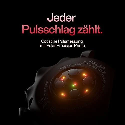 Išmanusis laikrodis Polar Grit X Pro M/L, juodos spalvos
