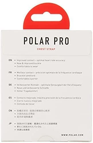 Širdies ritmo matavimo diržas sensoriui tvirtinti Polar Pro Strap, Juodos spalvos, XS/S