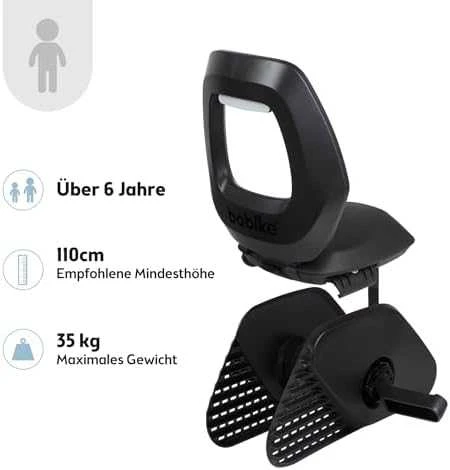 Sėdynių eilė. Bobike Junior ONE juoda/tamsiai pilka