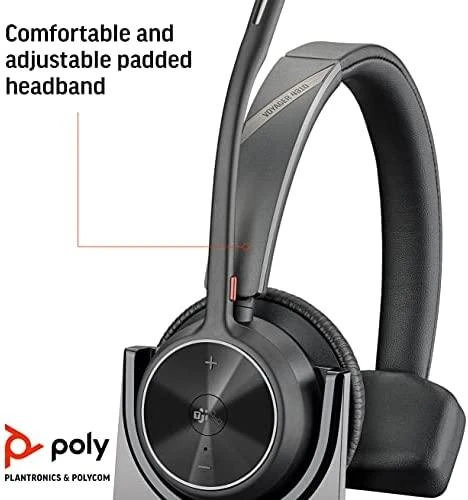 Ausinės Poly Plantronics Voyager 4310 MS USB-A Mono CS + doko stotelė
