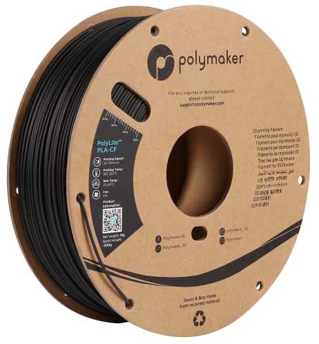 Polymaker PolyLite PLA-CF - 1kg - 1.75mm - juodas