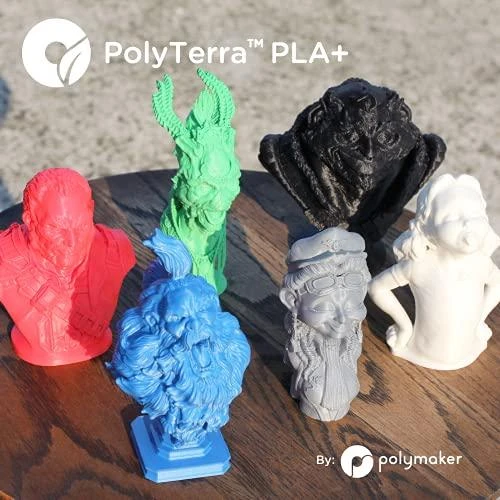 Polymaker PolyTerra PLA+ - 1kg - 1.75mm - Oranžinis