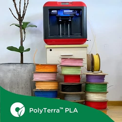 Polymaker PolyTerra PLA - 3kg - 1.75mm - Lava Raudona