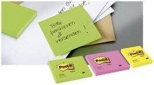 3M Lipnūs lapeliai Post-it Neon, 76 x 76 mm, 100 lapelių, oranžinė