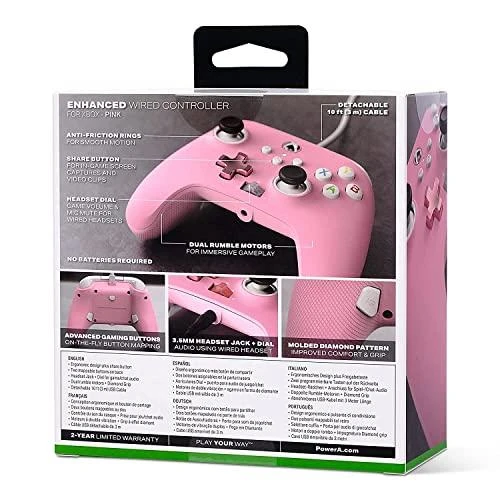 Inline Power A PowerA Laidinis Valdiklis | XBOX One, Series X|S (Rožinis)