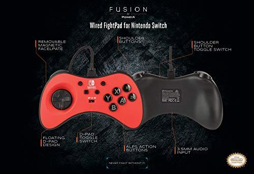Power A PowerA FightPad Laidinis Valdiklis | Nintendo Switch (Raudonas)