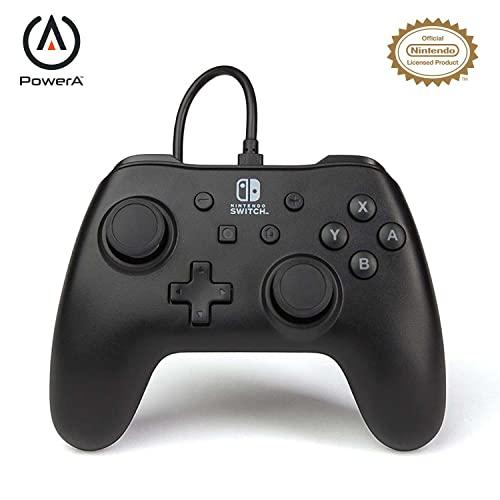 Power A PowerA juodas laidinis valdiklis skirtas Nintendo Switch