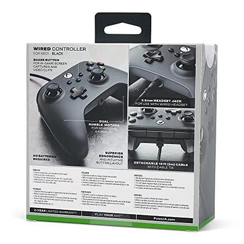Power A PowerA Enhanced laidinis valdiklis skirtas XBOX One (Juodas)