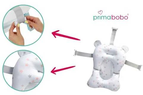 PRIMABOBO silikoninė sulankstoma vonelė su termometru, pilka, 79 cm, HB_ws_G