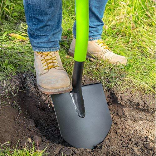 Szpadel Aštrus kastuvas, metalinė rankena, plastikinė rankena