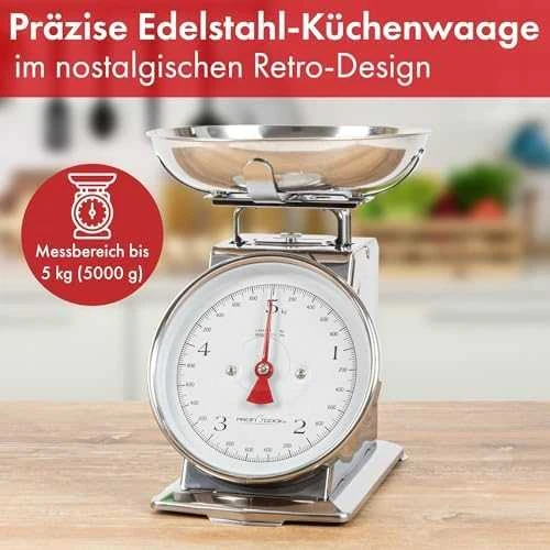 Virtuvinės svarstyklės Profi Cook ProfiCook PC-KW 1247 Nerūdijantis plienas Countertop Mechanical kitchen scale