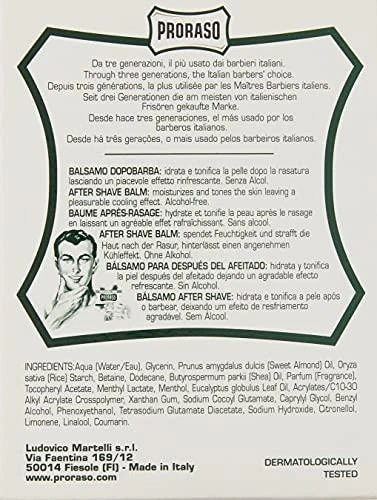 Proraso Žalias Line After Shave Balm Gaivinantis balzamas po skutimosi, 100 ml