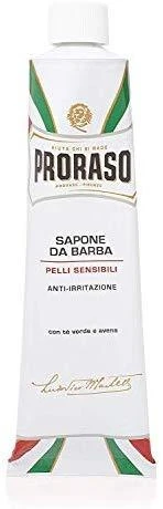 Raminantis skutimosi kremas jautriai odai, Proraso Baltas Line Shaving, 150 ml