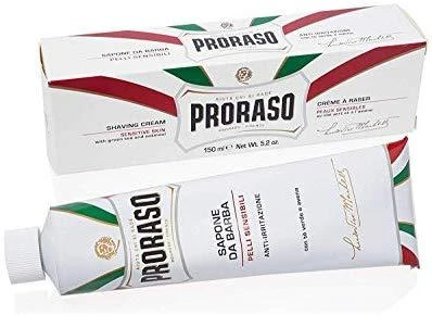 Raminantis skutimosi kremas jautriai odai, Proraso Baltas Line Shaving, 150 ml