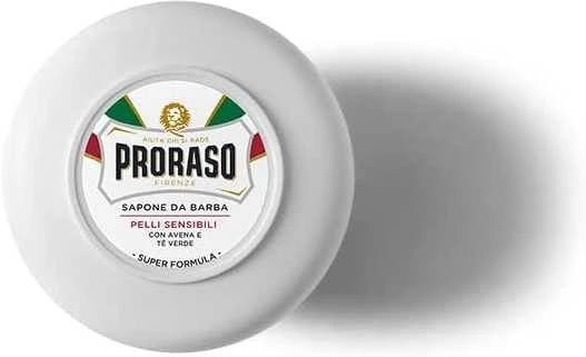 Skutimosi muilas jautriai odai Proraso White Line Shaving Soap In a Jar, 150 ml