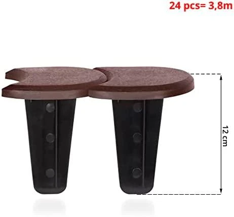 PROSPERPLAST PALISADA OGRODOWA PŁASKA 2 BRĄZOWA 3,8m