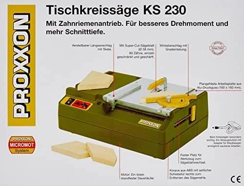 Diskinės pjovimo staklės PROXXON KS 230