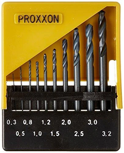 Grąžtas HSS spiralinių 0,3-3,2mm grąžtų rinkinys PROXXON