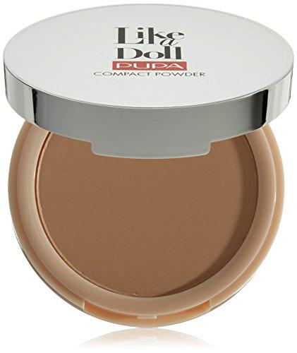 Pupa Milano Like A Doll Nude Skin Compact Powder 003 Natural rusvai gelsvas, 10 g