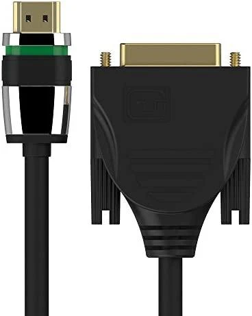 HDMI ir DVI jungčių vaizdas iš arti