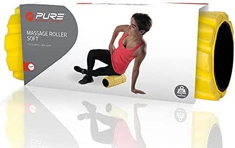 Pure2Improve | Roller Firm 36 x 14 cm | Juodas/Geltona
