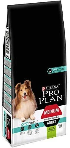 Purina Pro Plan OPTIDIGEST Sensitive Digestion Medium Adult Dog ėriena 14 kg, suaugusių vidutinių veislių, jautrią virškinimo sistemą turinčių šunų sausas pašaras su ėriena 12366972