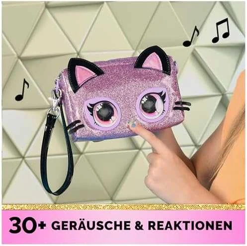 PURSE PETS Interaktyvi blizgi rankinė - Katytė