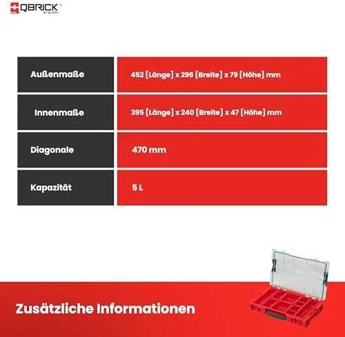 Q-Brick Įrankių dėžė Qbrick ORGQPRO100CZEPG011