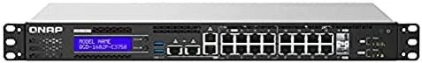 QNAP QGD-1602P-C3558-8GB jungiklis žiniatinklyje, valdomas 18 prievadų 2,5 Gbps PoE, 2 SFP+