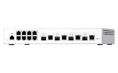 Šakotuvas QNAP QSW-M408-4C tinklo komutatorius Valdomas L2 Gigabit Ethernet (10/100/1000) Balta