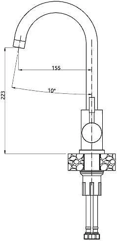 Plautuvė su maišytuvu Quadron GO MAX, TQ7744GMBEZ, smėlio