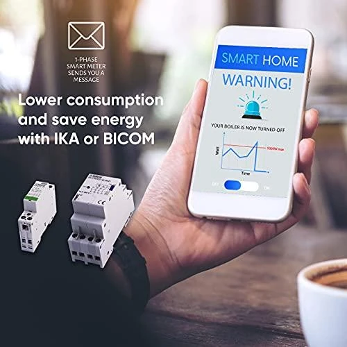 Qubino 1-fazės su-wave išmanusis elektros energijos sąnaudų matuoklis ZMNHTD1