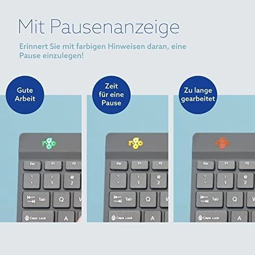 R Go Tools BREAK ERGONOM Klaviatūra QWERTZ - DE Juodas su laidu
