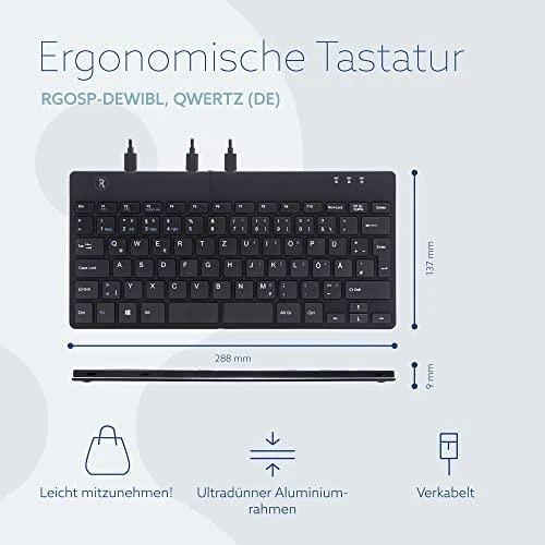 R Go Tools BREAK ERGONOM Klaviatūra QWERTZ - DE Juodas su laidu