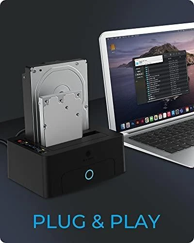 Icy Box „RaidSonic ICYBOX IB-1232CL-U3 2Bay“ prijungimo / klonavimo stotis, skirta 2,5 colio ir 3,5 colio HDD „Sata USB 3.2 Gen 1“