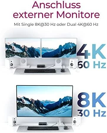 Icy Box šakotuvo monitorių pajungimo galimybės