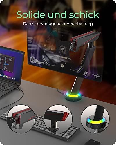 ICY BOX Laikiklis su USB HUB i RGB