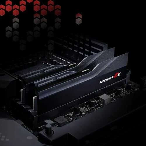 RAM G.Skill Trident Z F5-6000J3238G32GX2-TZ5K atminties modulis 64 GB 2 x 32 GB DDR5 288 kontaktų DIMM ECC korekcija
