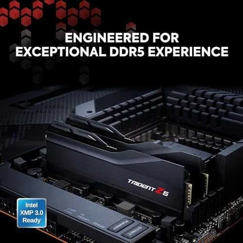 G.Skill Trident Z5 atmintis įdiegta kompiuterio pagrindinėje plokštėje
