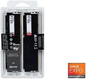 RAM KINGSTON 32GB 6000MT/s DDR5 CL36 DIMM rinkinys iš 2 FURY Beast Juodas