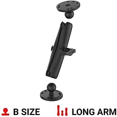Ram Mounts UNPKD. RAM MNT. W/2 2 1/2" PAGRINDAI IR C RANGA